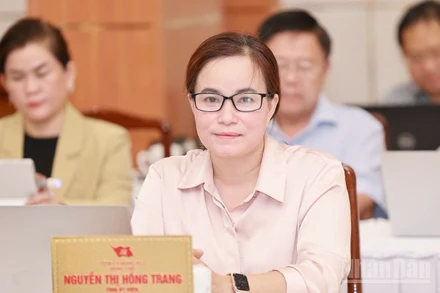 Đồng chí Nguyễn Thị Hồng Trang, Phó Trưởng Ban phụ trách Ban Tuyên giáo và Dân vận Tỉnh ủy Đồng Nai.