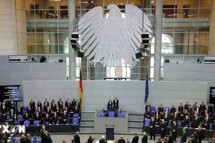 Toàn cảnh phiên họp Quốc hội Đức tại thủ đô Berlin. (Ảnh: THX/TTXVN)