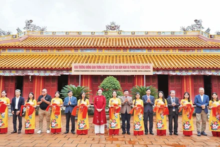 Đền thờ Vua Hàm Nghi và tướng sĩ Cần Vương tại Di tích lịch sử quốc gia thành Tân Sở ở xã Cam Lộ, tỉnh Quảng Trị.