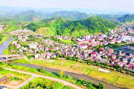 Một góc đô thị phường Bắc Kạn. (Ảnh: TUẤN SƠN)