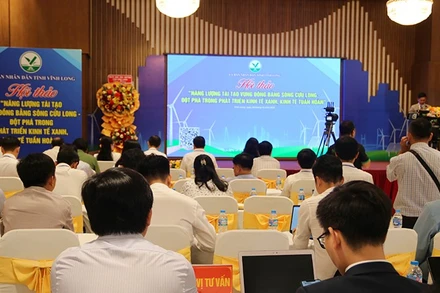 Hội thảo năng lượng tái tạo vùng Đồng bằng sông Cửu Long tại tỉnh Vĩnh Long.