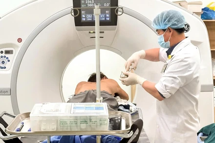 Nhiều bệnh viện đang tăng cường ứng dụng công nghệ và số hóa dữ liệu. (Ảnh Khoa Đăng)