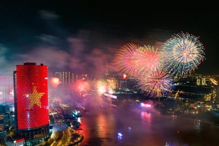 Đại hội XIII của Đảng khẳng định, sau 40 năm đổi mới, đất nước ta chưa bao giờ có được cơ đồ, tiềm lực, vị thế và uy tín như ngày hôm nay. (Ảnh Thế Đại)