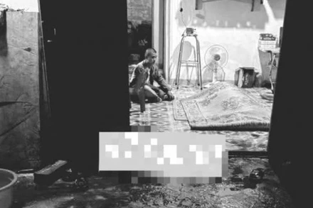 Hiện trường vụ án mạng. (Ảnh: CTV)