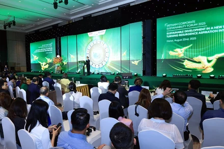 Diễn đàn Doanh nghiệp Phát triển bền vững Việt Nam năm 2025 (VCSF 2025) - diễn đàn lần thứ 12 do VCCI tổ chức tại Hà Nội, ngày 22/8/2025.