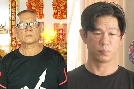 Hai đối tượng Huỳnh Bạch Đằng và Huỳnh Đằng Phong.