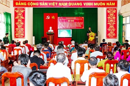 Hội nghị tuyên truyền tại xã An Thạnh 3, huyện Cù Lao Dung