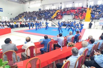 Lễ khai mạc Giải vô địch Vovinam sinh viên toàn quốc sáng 19/10. 