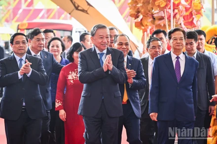 [Ảnh] Tổng Bí thư Tô Lâm dự Lễ khánh thành, khởi công 250 công trình, dự án mừng Quốc khánh
