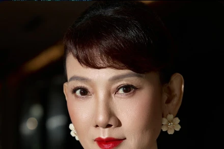 Phần giới thiệu NSND Mỹ Uyên trong catalog giới thiệu vở nhạc kịch Tướng quân Jang Han Sang.