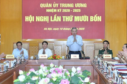 Tổng Bí thư Tô Lâm chủ trì Hội nghị Quân ủy Trung ương lần thứ 14. 