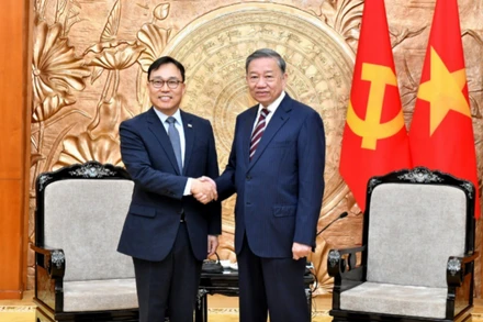 Tổng Bí thư Tô Lâm tiếp Đại sứ đặc mệnh toàn quyền Hàn Quốc tại Việt Nam Choi Young Sam.