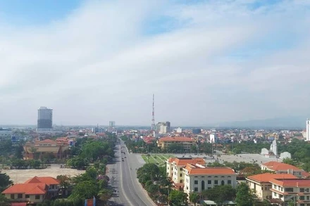 Một góc trung tâm phường Đồng Hới, tỉnh Quảng Trị.