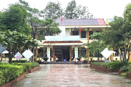 Một góc Trường phổ thông dân tộc bán trú tiểu học Kim Thủy, xã Kim Ngân.