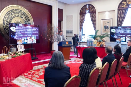 Đại sứ Phạm Thanh Bình phát biểu tại sự kiện “Ngày Phở Việt Nam” tại Bắc Kinh.