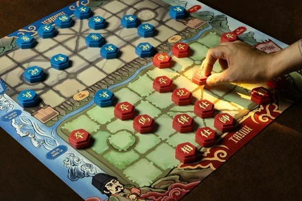 Bàn cờ được sử dụng tại giải đấu được lấy cảm hứng từ giai đoạn lịch sử Trịnh-Nguyễn phân tranh.