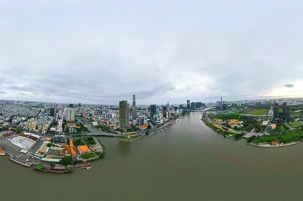 Một góc Thành phố Hồ Chí Minh ngày nay. (Ảnh: THẾ ANH)