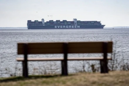 Tàu container Ever Forward. (Ảnh minh họa: THX)