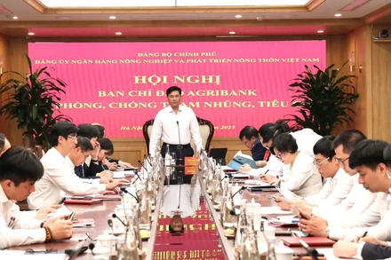Đảng ủy Agribank tổ chức Hội nghị Ban Chỉ đạo về phòng, chống tham nhũng, lãng phí, tiêu cực năm 2025.