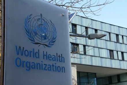 Trụ sở Tổ chức Y tế Thế giới (WHO) tại Geneva, Thụy Sĩ. (Ảnh: THX/TTXVN)