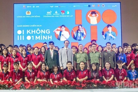 Công an tỉnh Lâm Đồng và Trường Đại học Yersin Đà Lạt tổ chức chương trình “không một mình-cùng nhau an toàn trực tuyến”.