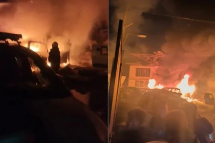 Hiện trường vụ nổ. Ảnh: NDTV