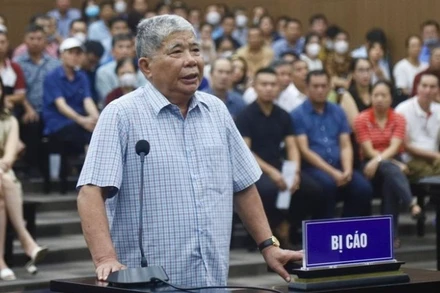 Ông Lê Thanh Thản tại phiên tòa năm 2023.