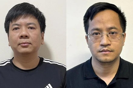 Bị can Nguyễn Ngọc Thủy và Đặng Văn Hiển. (Nguồn: Bộ Công an)