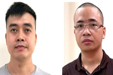 Bị can Hoàng Quang Thịnh và bị can Nguyễn Văn Minh. (Ảnh: Bộ Công an)