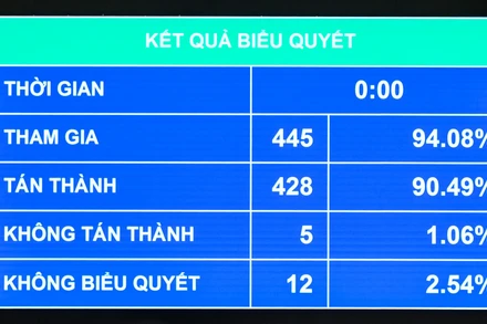 Quốc hội thông qua Luật Quy hoạch (sửa đổi)