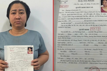 Đối tượng Hoàng Oanh và lệnh truy nã.