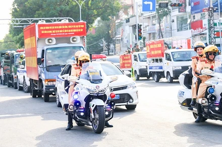 Công an thành phố Cần Thơ ra quân đợt cao điểm phòng, chống tội phạm.