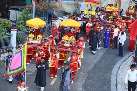 Lễ hội rước ông Khiu, bà Khiu được khôi phục thể hiện ước nguyện của dân vùng ven Khu Di tích lịch sử Đền Hùng.