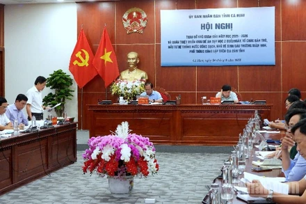 Hội nghị quán triệt và triển khai thực hiện 2 đề án trọng điểm về giáo dục ở Cà Mau vào sáng 24/9.