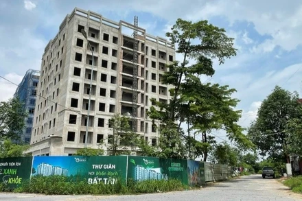 Các tòa nhà tại dự án cơ bản hoàn thành. 