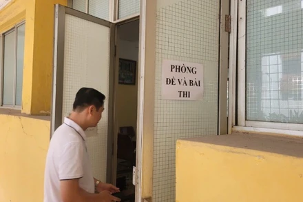 Các điểm thi tại quận Ba Đình đã bố trí sẵn sàng điều kiện cơ sở vật chất. 