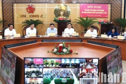 Hội nghị tổ chức vận hành chính quyền thử nghiệm mô hình chính quyền địa phương 2 cấp.