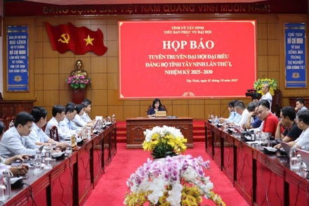 Tỉnh ủy Tây Ninh tổ chức họp báo tuyên truyền Đại hội đại biểu Đảng bộ tỉnh Tây Ninh lần thứ I, nhiệm kỳ 2025-2030.