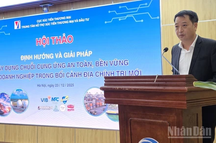 Phó Cục trưởng Xúc tiến thương mại Bùi Quang Hưng. (Ảnh: KIM DUNG)