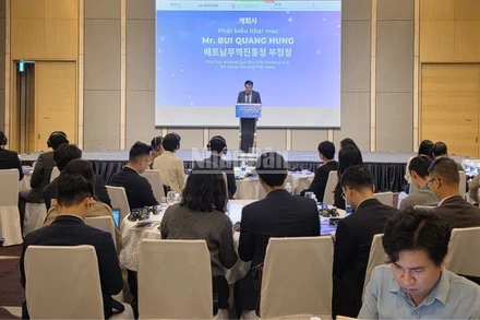 Hội thảo Công bố Bản đồ chuỗi giá trị ngành điện-điện tử Việt Nam. (Ảnh: KIM DUNG)