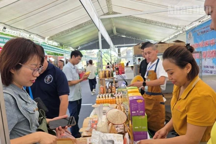 Hội chợ các sản phẩm OCOP xuất khẩu – VIETNAM OCOPEX 2025 diễn ra tại Hoàng Thành Thăng Long từ ngày 1-3/8/2025. (Ảnh: TRUNG HIẾU)