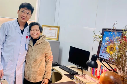 Bệnh nhân xuất huyết dưới nhện đã được điều trị.