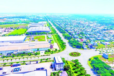 Vốn đầu tư nước ngoài tại Bình Dương trong 5 tháng đầu năm 2025 tập trung vào sản xuất ở các khu công nghiệp. Trong ảnh: Một góc Khu công nghiệp Việt Nam-Singapore 2 tại Bình Dương.