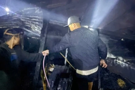 Hiện trường vụ hỏa hoạn.