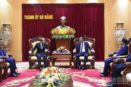 Toàn cảnh buổi tiếp. (Ảnh: ANH ĐÀO)