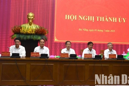 Đà Nẵng khai mạc Hội nghị Ban chấp hành Đảng bộ lần thứ nhất, sáng ngày 3/7. (Ảnh: ANH ĐÀO)