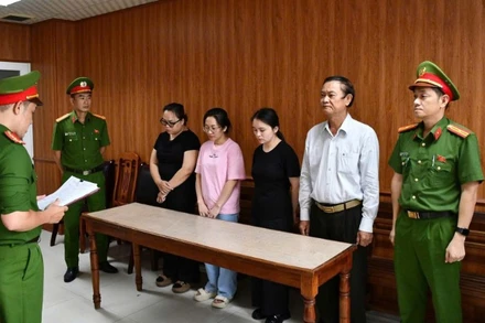 Các đối tượng bị khởi tố. (Ảnh: Công an cung cấp)