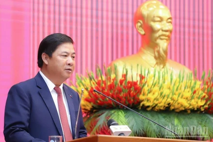 Tân Bí thư Thành ủy Đà Nẵng Lương Nguyễn Minh Triết. (Ảnh: ANH ĐÀO)