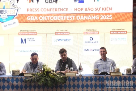 Hiệp hội Doanh nghiệp Đức tại Việt Nam (GBA) tổ chức công bố Lễ hội Bia GBA Oktoberfest Việt Nam 2025. (Ảnh: ANH ĐÀO)
