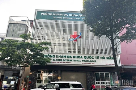 Phòng khám đa khoa quốc tế Đà Nẵng thuộc Công ty Cổ phần Bệnh viện đa khoa quốc tế Đà Nẵng bị phạt gần 150 triệu đồng vì loạt sai phạm. (Ảnh: ANH ĐÀO)